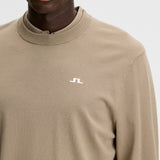 J.Lindeberg Golf Jumper - Henry Knitted Crew Neck - Brindle AW26