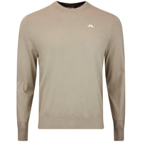 J.Lindeberg Golf Jumper - Henry Knitted Crew Neck - Brindle AW26