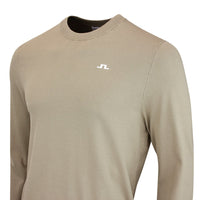 J.Lindeberg Golf Jumper - Henry Knitted Crew Neck - Brindle AW26