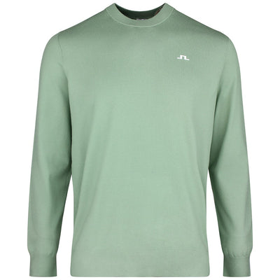 J.Lindeberg Golf Jumper - Henry Knitted Crew Neck - Hedge Green SS26