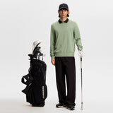 J.Lindeberg Golf Jumper - Henry Knitted Crew Neck - Hedge Green SS26