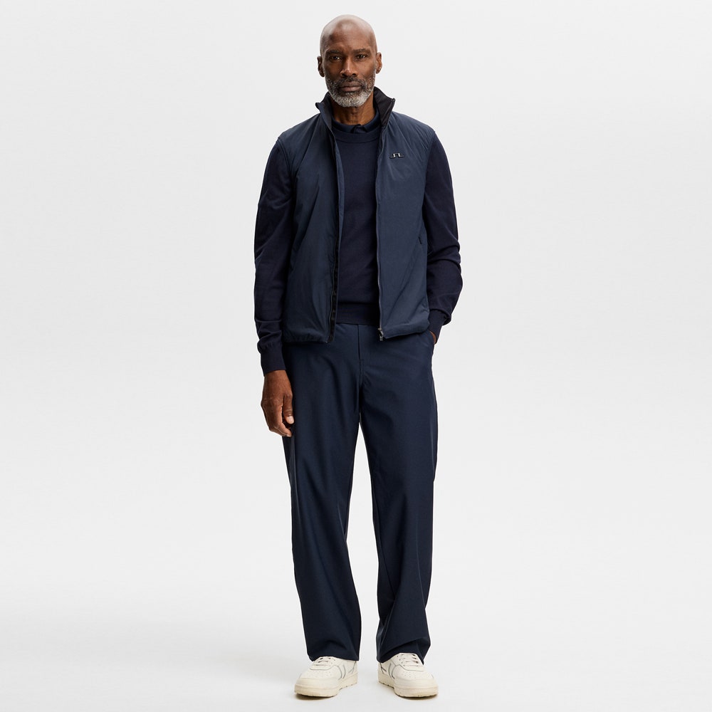 J.Lindeberg Golf Jumper - Henry Knitted Crew Neck - JL Navy AW26