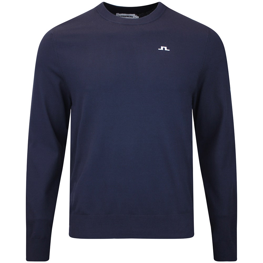 J.Lindeberg Golf Jumper - Henry Knitted Crew Neck - JL Navy AW26