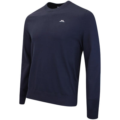 J.Lindeberg Golf Jumper - Henry Knitted Crew Neck - JL Navy AW26