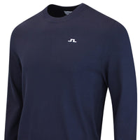 J.Lindeberg Golf Jumper - Henry Knitted Crew Neck - JL Navy AW26