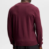 J.Lindeberg Golf Jumper - Henry Knitted Crew Neck - Winetasting AW26