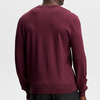 J.Lindeberg Golf Jumper - Henry Knitted Crew Neck - Winetasting AW26