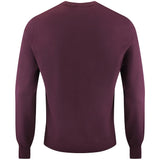 J.Lindeberg Golf Jumper - Henry Knitted Crew Neck - Winetasting AW26