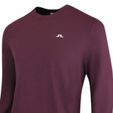 J.Lindeberg Golf Jumper - Henry Knitted Crew Neck - Winetasting AW26
