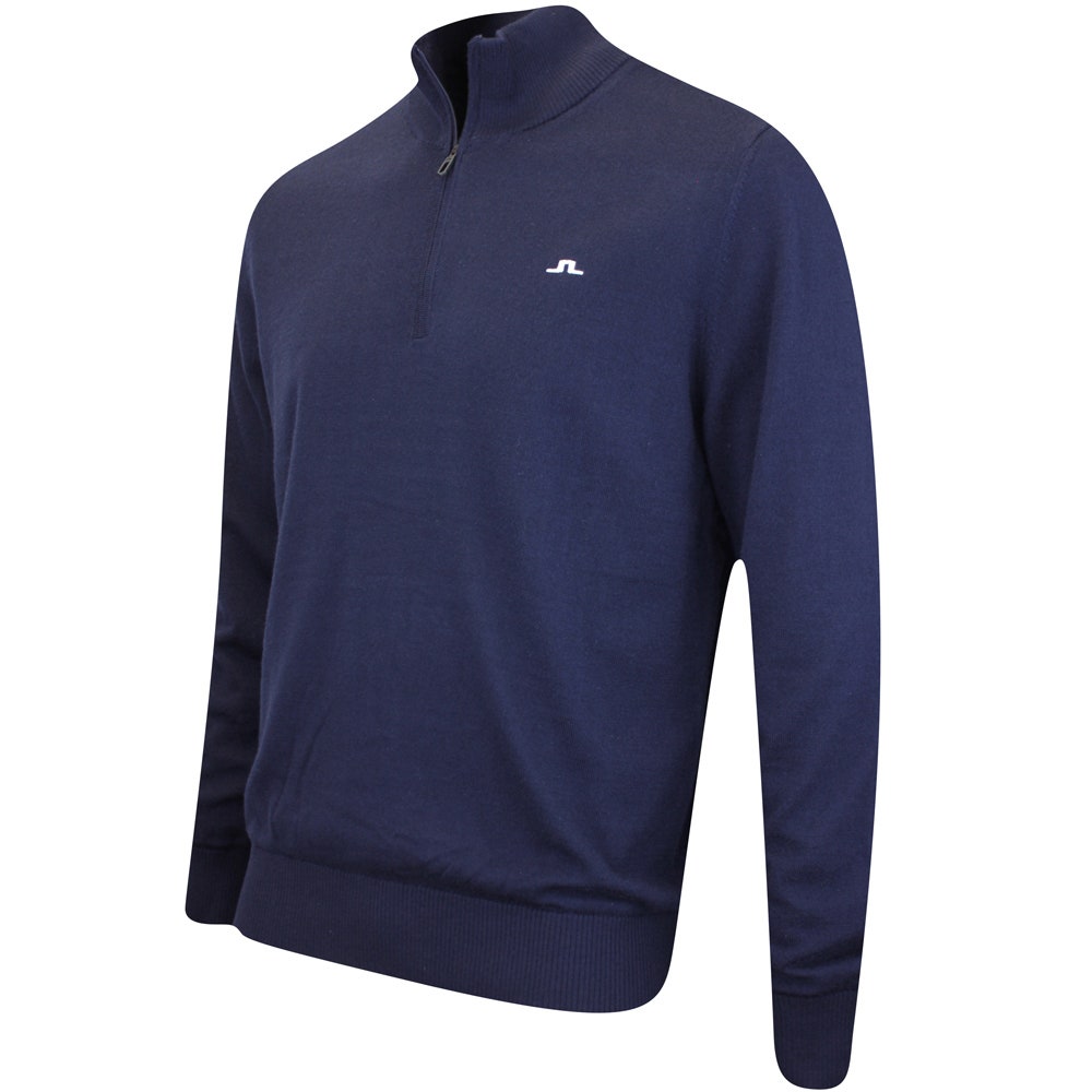 J.Lindeberg Golf Jumper - Jeffrey Windbreaker QZ - JL Navy AW24