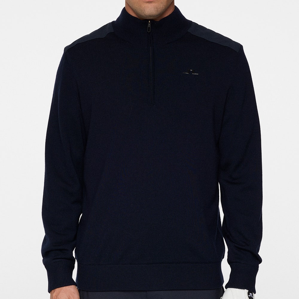 J.Lindeberg Golf Jumper - Jeffrey Windbreaker QZ - JL Navy AW25