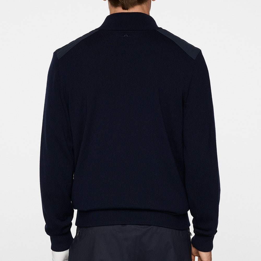 J.Lindeberg Golf Jumper - Jeffrey Windbreaker QZ - JL Navy AW25