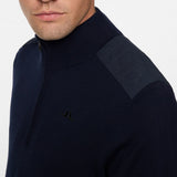 J.Lindeberg Golf Jumper - Jeffrey Windbreaker QZ - JL Navy AW25