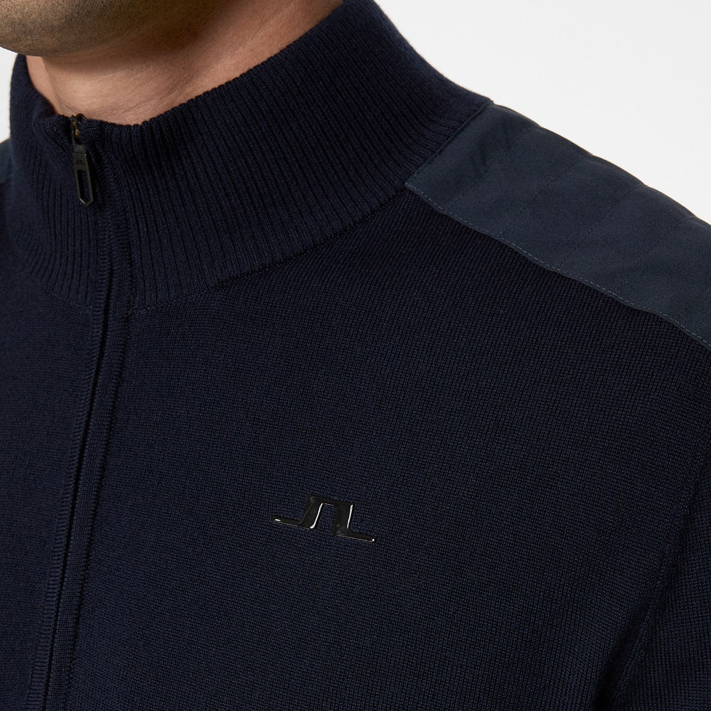 J.Lindeberg Golf Jumper - Jeffrey Windbreaker QZ - JL Navy AW25