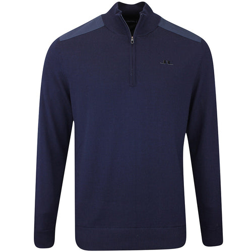 J.Lindeberg Golf Jumper - Jeffrey Windbreaker QZ - JL Navy AW25
