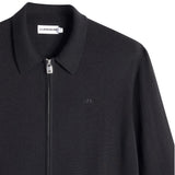 J.Lindeberg Golf Jumper - Kaleb Merino Cardigan - Black AW26