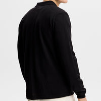 J.Lindeberg Golf Jumper - Kaleb Merino Cardigan - Black AW26