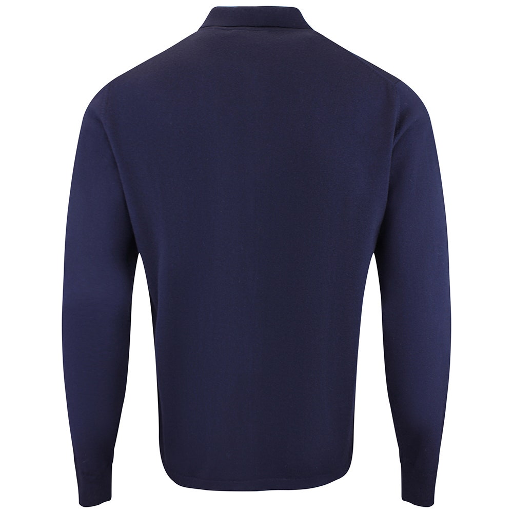J.Lindeberg Golf Jumper - Kaleb Merino Cardigan - JL Navy SS26