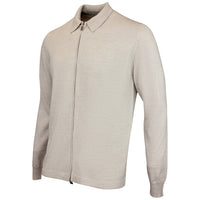 J.Lindeberg Golf Jumper - Kaleb Merino Cardigan - Moonbeam SS26