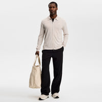 J.Lindeberg Golf Jumper - Kaleb Merino Cardigan - Moonbeam SS26