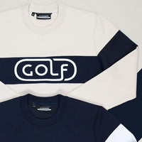 J.Lindeberg Golf Jumper - Kameron Crew Neck Sweater - Moonbeam AW24
