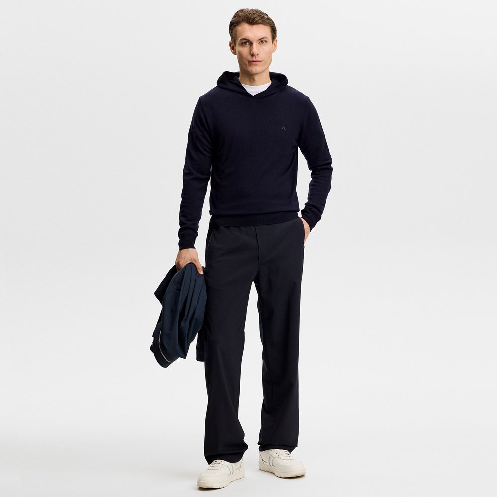 J.Lindeberg Golf Jumper - Karl Merino Hoodie - JL Navy AW26