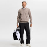 J.Lindeberg Golf Jumper - Keane Merino Crew Neck - Brindle Mel. AW26