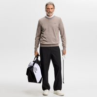 J.Lindeberg Golf Jumper - Keane Merino Crew Neck - Brindle Mel. AW26