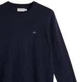 J.Lindeberg Golf Jumper - Keane Merino Crew Neck - JL Navy AW26