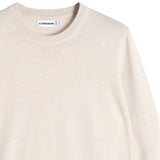 J.Lindeberg Golf Jumper - Keane Merino Crew Neck - Moonbeam Mel. AW26