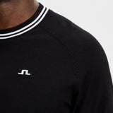 J.Lindeberg Golf Jumper - Kenny Windbreaker Knit - Black AW26
