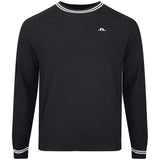 J.Lindeberg Golf Jumper - Kenny Windbreaker Knit - Black AW26