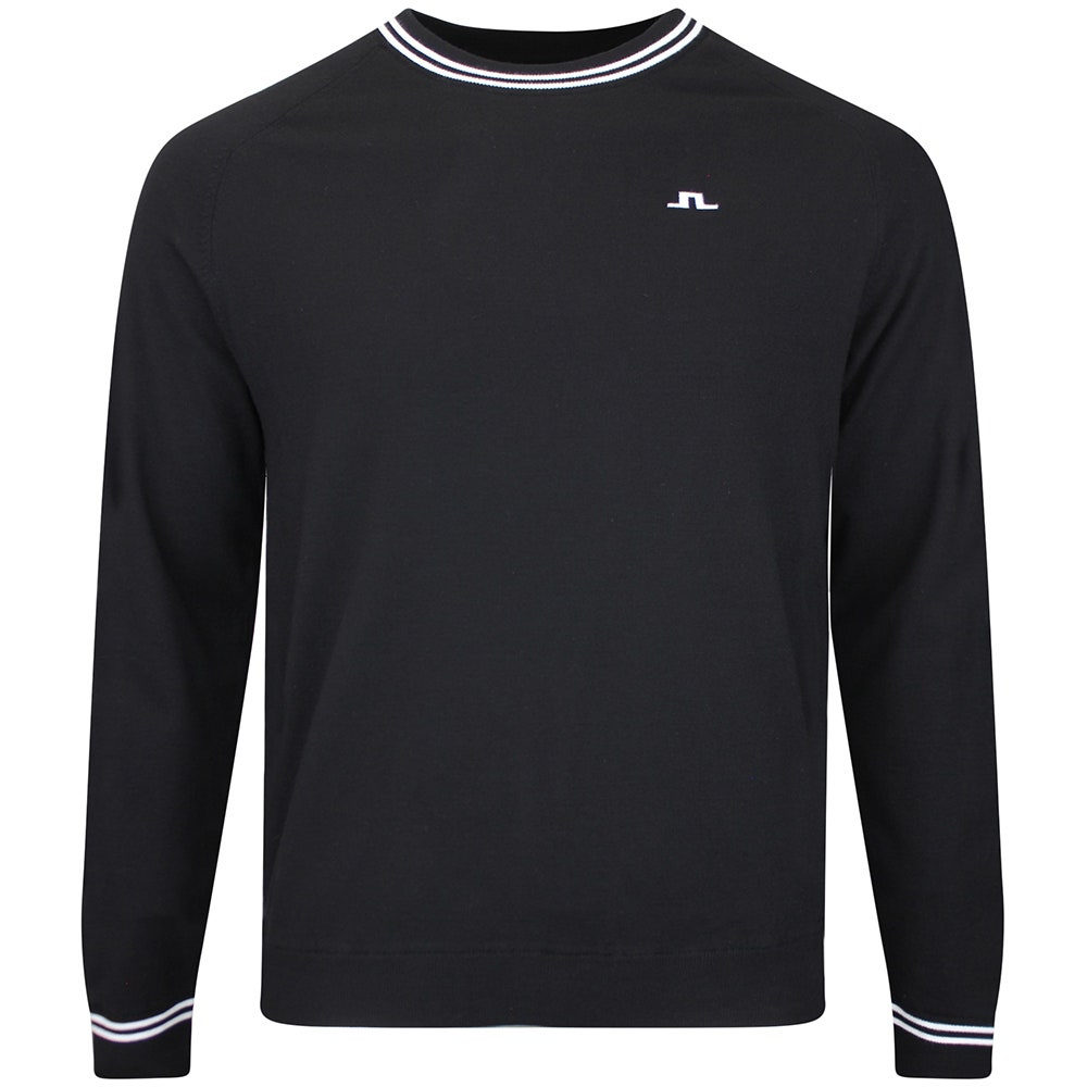 J.Lindeberg Golf Jumper - Kenny Windbreaker Knit - Black AW26
