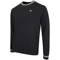 J.Lindeberg Golf Jumper - Kenny Windbreaker Knit - Black AW26