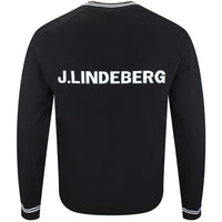 J.Lindeberg Golf Jumper - Kenny Windbreaker Knit - Black AW26