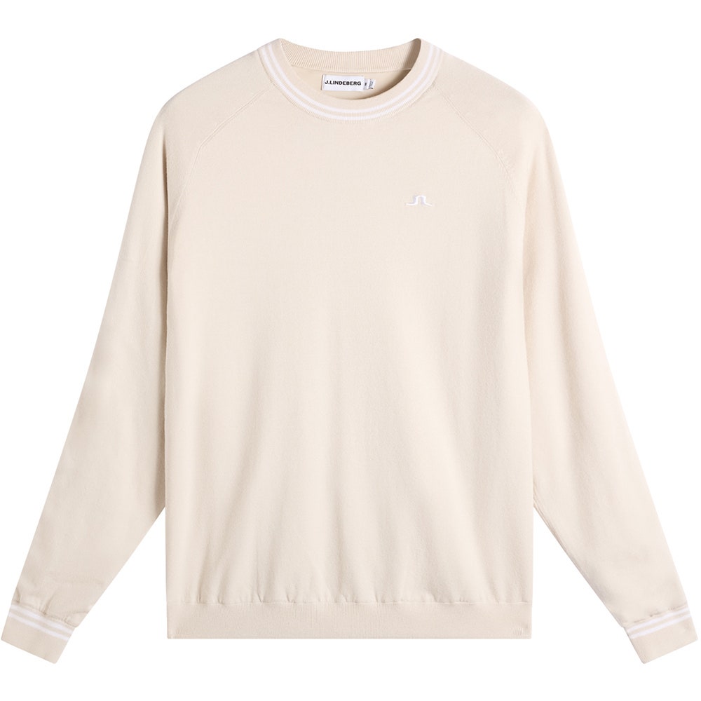 J.Lindeberg Golf Jumper - Kenny Windbreaker Knit - Moonbeam AW26