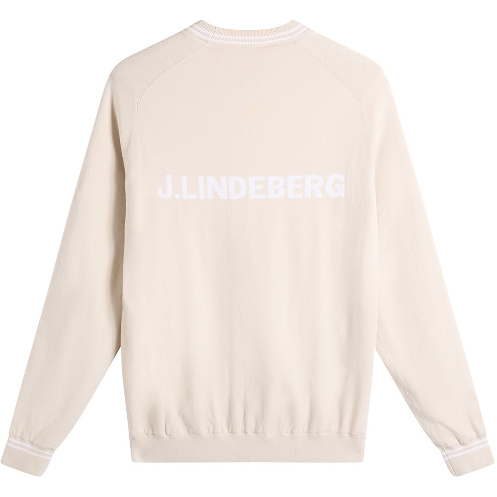 J.Lindeberg Golf Jumper - Kenny Windbreaker Knit - Moonbeam AW26