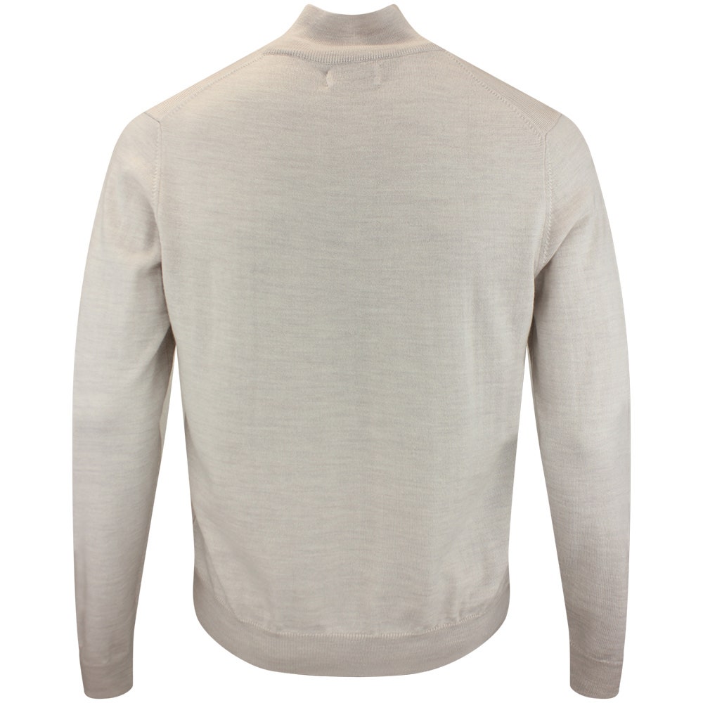 J.Lindeberg Golf Jumper - Kiyan Merino QZ - Moonbeam Melange AW26