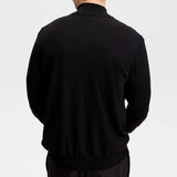 J.Lindeberg Golf Jumper - Kiyan QZ - Black AW26