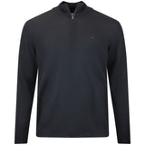 J.Lindeberg Golf Jumper - Kiyan QZ - Black AW26