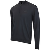 J.Lindeberg Golf Jumper - Kiyan QZ - Black AW26