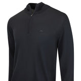 J.Lindeberg Golf Jumper - Kiyan QZ - Black AW26