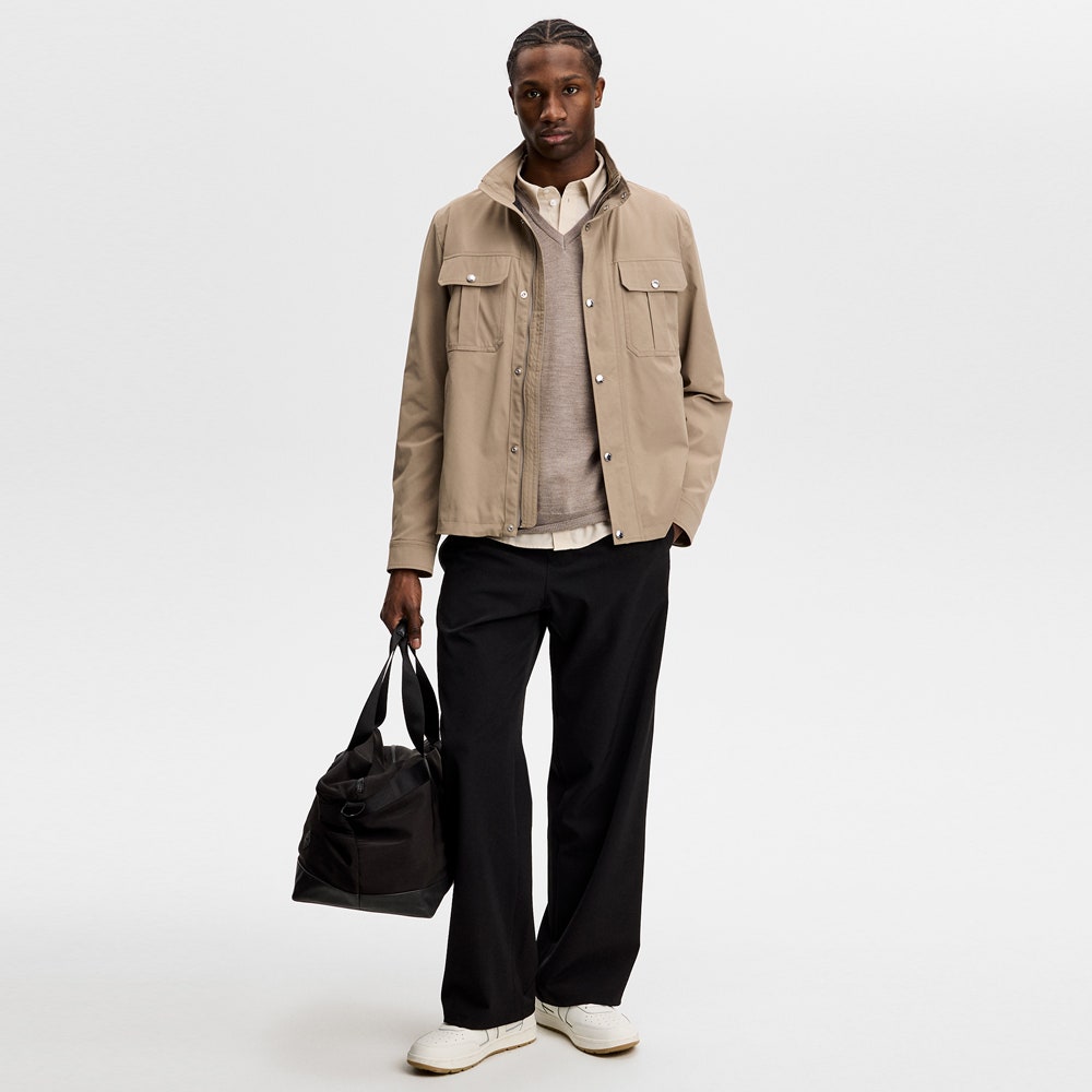 J.Lindeberg Golf Jumper - Liam Knitted Vest - Brindle Mel. AW26