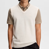 J.Lindeberg Golf Jumper - Liam Knitted Vest - White AW26
