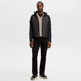 J.Lindeberg Golf Jumper - Lymann Knitted V-Neck - Brindle Mel. AW26
