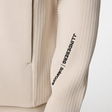 J.Lindeberg Golf Jumper - Solarcore Knitted FZ Hoodie - Moonbeam AW25