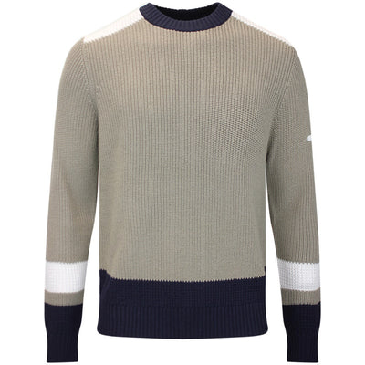 J.Lindeberg Golf Jumper - Stan CB Chunky Knit - Brindle AW26