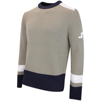 J.Lindeberg Golf Jumper - Stan CB Chunky Knit - Brindle AW26