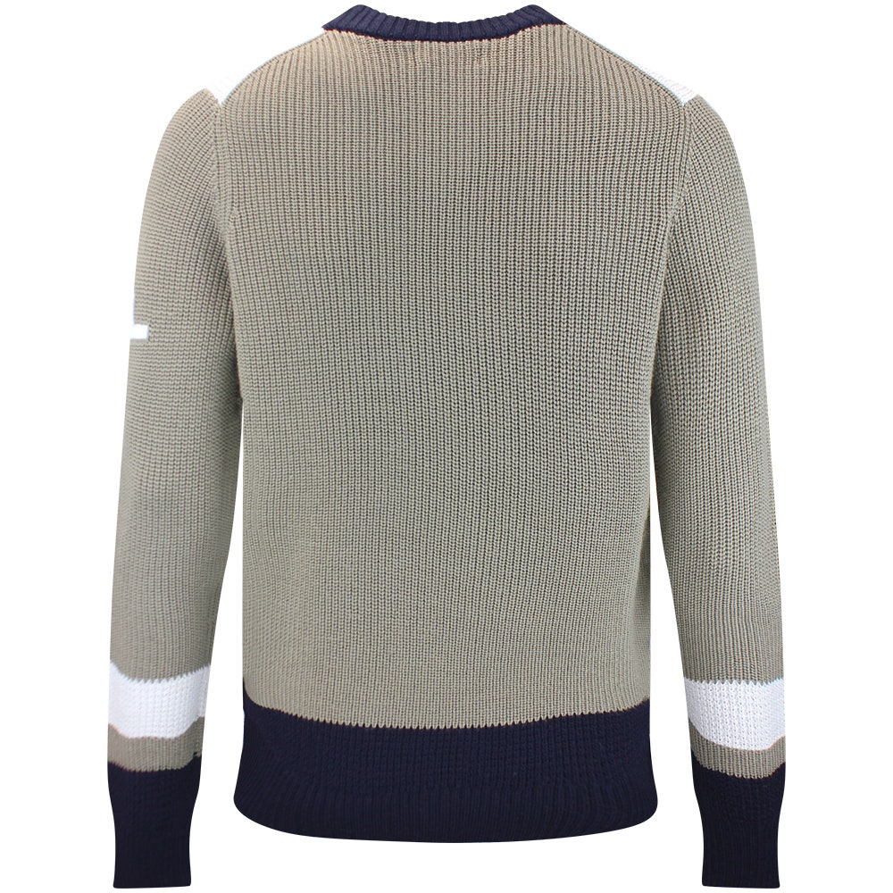 J.Lindeberg Golf Jumper - Stan CB Chunky Knit - Brindle AW26