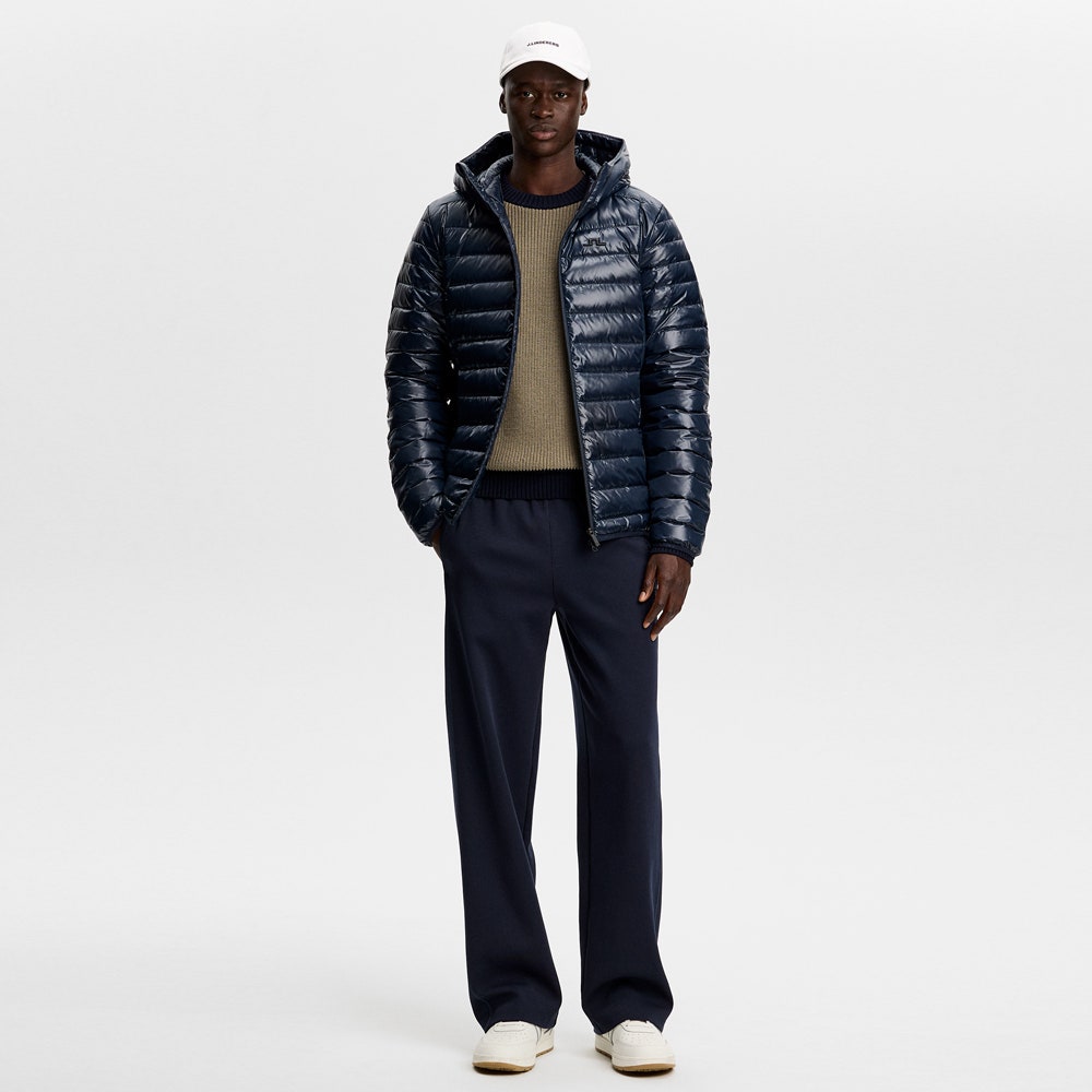 J.Lindeberg Golf Jumper - Stan CB Chunky Knit - Brindle AW26